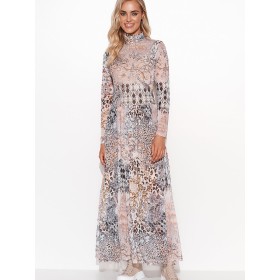 Robe de jour model 170082 Makadamia