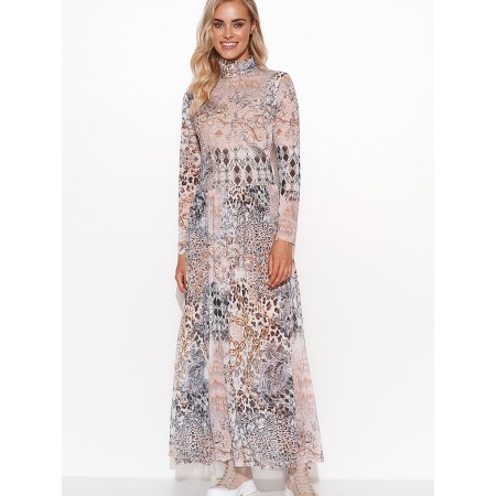 Robe de jour model 170082 Makadamia
