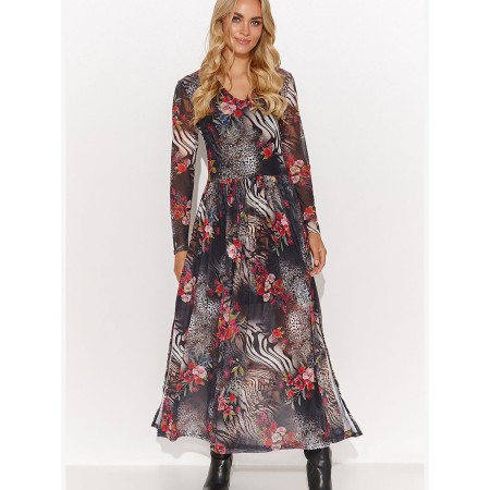 Robe de jour model 184806 Makadamia