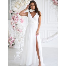 Robe longue model 199331 Bicotone