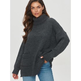 Col roulé model 201796 Makadamia