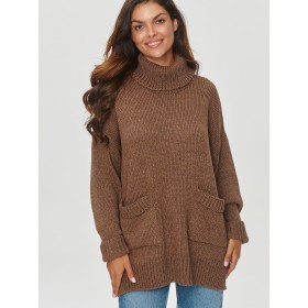 Col roulé model 201797 Makadamia