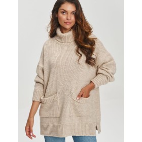 Col roulé model 202969 Makadamia