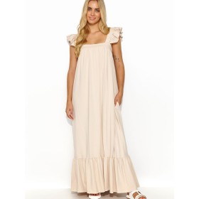 Robe de jour model 194343 Makadamia