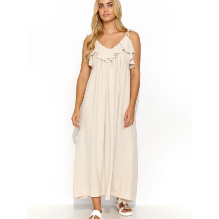 Robe de jour model 195010 Makadamia