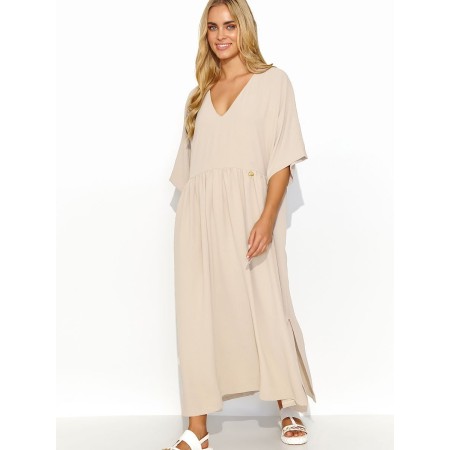 Robe de jour model 195015 Makadamia