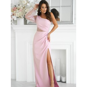 Robe longue model 198818 Bicotone